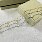 [¡®Lumi¡¯]CLOVER 6 MOTIF WEISSES MOP-ARMBAND