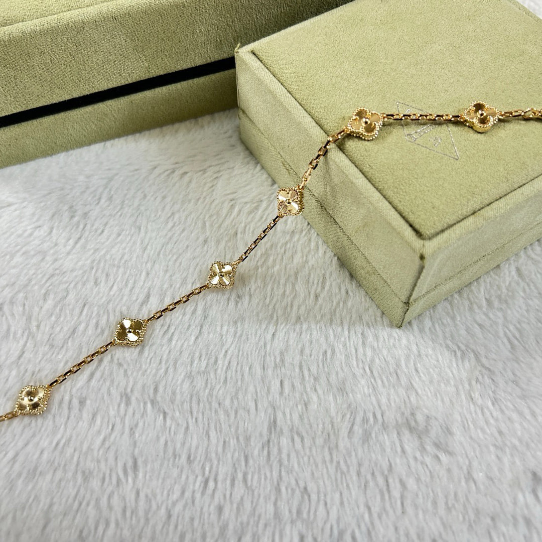 [Lumi]New CLOVER 6 MOTIF DIAMOND BRACELET