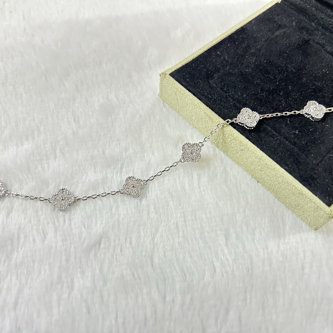 [Lumi]New CLOVER 6 MOTIF DIAMOND BRACELET