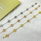 [Lumi]New CLOVER 6 MOTIF DIAMOND BRACELET