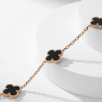 ¡®Lumi¡¯CLOVER 10 MOTIFS ONYX NECKLACE