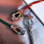¡®Lumi¡¯FORCE LARGE HORSESHOE  COLORED DIAMOND BRACELET ROSE GOLD