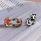 ¡®Lumi¡¯FORCE LARGE HORSESHOE  COLORED DIAMOND BRACELET ROSE GOLD