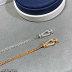 ¡®Lumi¡¯FORCE SMALL HORSESHOE  DIAMOND CHAIN ROPE BRACELET