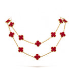 ¡®Lumi¡¯CLOVER 20 MOTIFS CARNELIAN NECKLACE