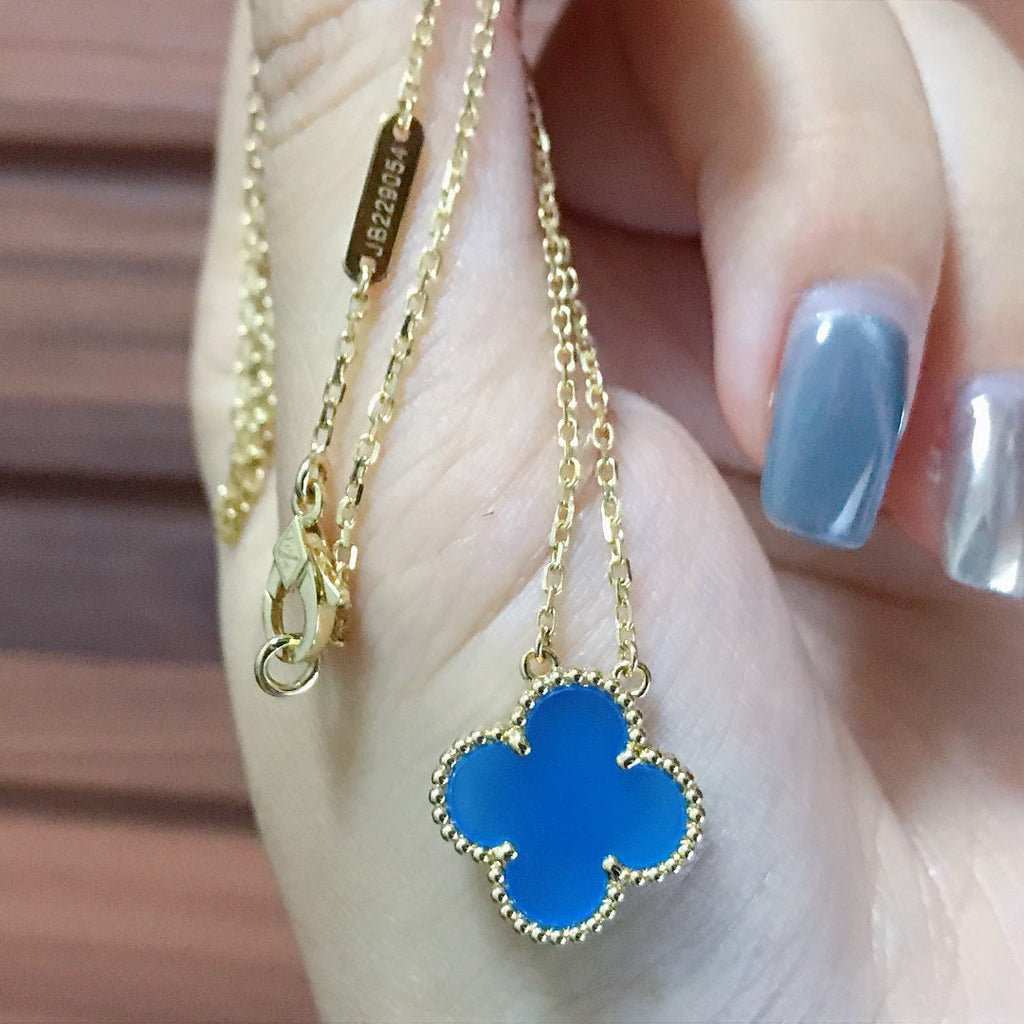 Lumi® CLOVER 15MM BLAUE ACHAT-KETTE