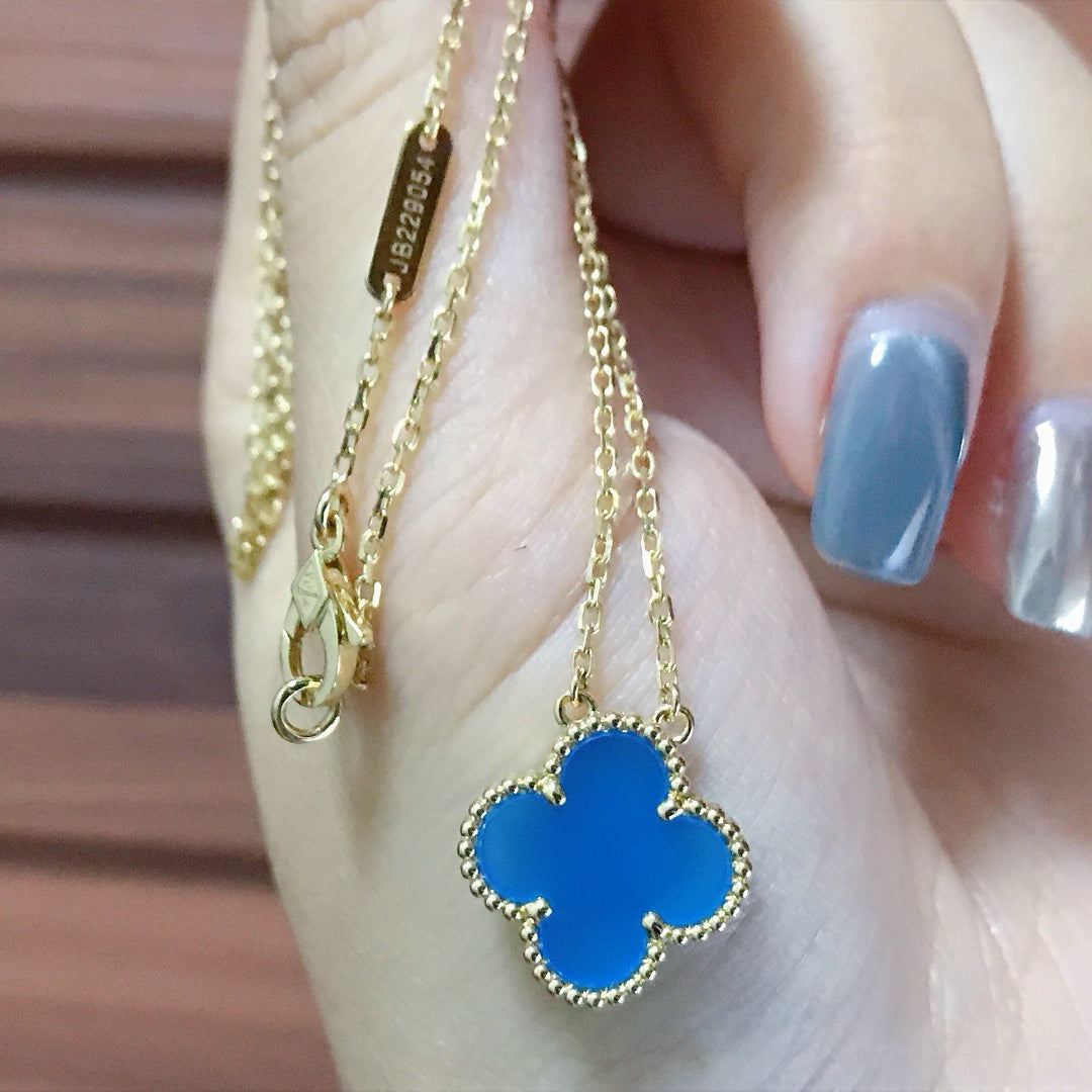 Lumi® CLOVER 15MM BLAUE ACHAT-KETTE