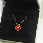 ¡®Lumi¡¯CLOVER 15MM DIAMOND CARNELIAN NECKLACE