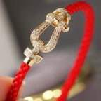 ¡®Lumi¡¯FORCE LARGE HORSESHOE FULL DIAMOND BRACELET ROSE GOLD