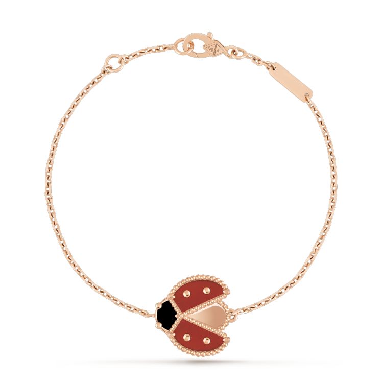 ¡®Lumi¡¯LUCKY SPRING 1 MOTIF PINK GOLD BRACELET