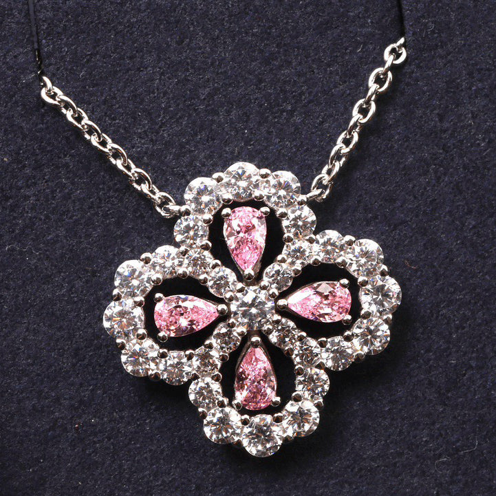 ¡®Lumi¡¯LOOP NECKLACE FULL MOTIF DIAMOND 16MM MULTIPLE COLORS
