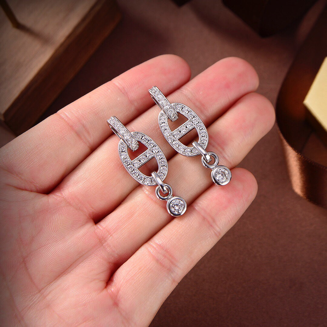¡®Lumi¡¯HM KETTEN-DIAMANT-OHRRINGE