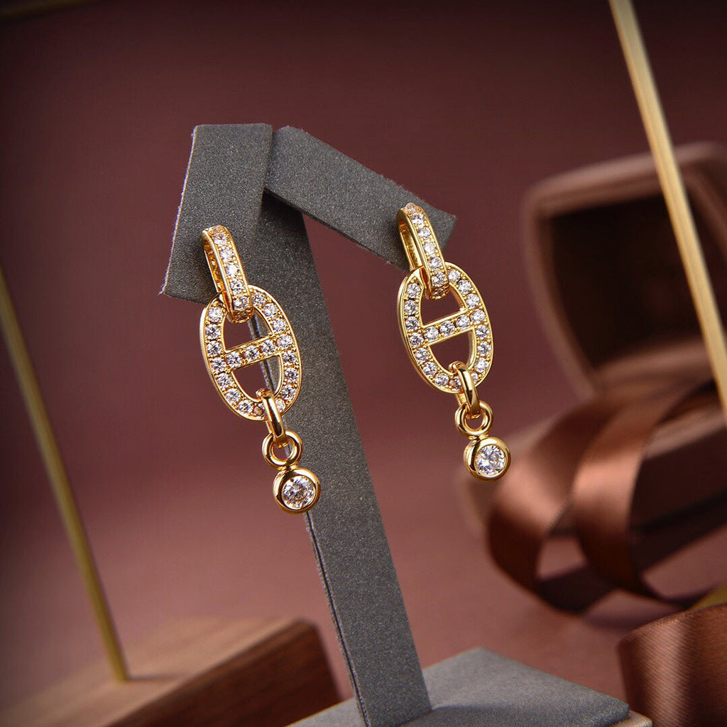 ¡®Lumi¡¯HM KETTEN-DIAMANT-OHRRINGE