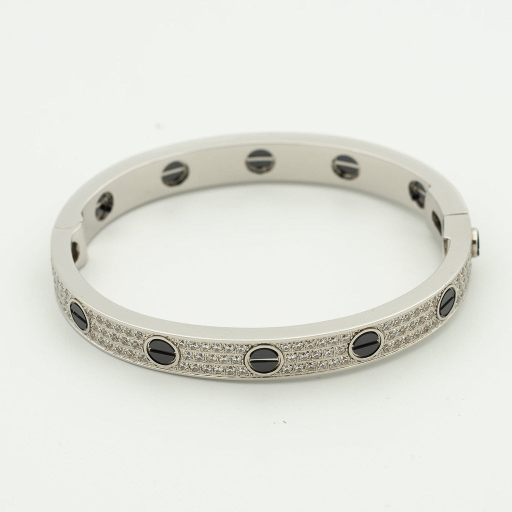 ¡®Lumi¡¯LOVE BRACELET 6.1MM DIAMOND-PAVED CERAMIC