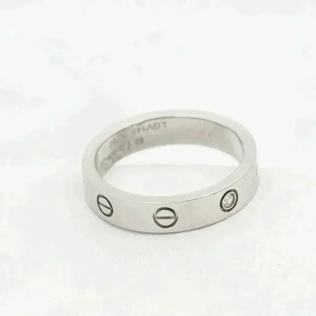 ¡®Lumi¡¯LOVE RING 4MM 1 DIAMOND SILVER