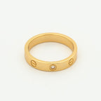 ¡®Lumi¡¯LOVE RING 4MM 1 DIAMOND PINK GOLD