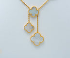 Lumi® Kleeblatt-Perlmuttkette mit 6 Motiven