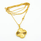 ¡®Lumi¡¯CLOVER 25MM PEDANT NECKLACE GOLD