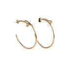 ¡®Lumi¡¯JUSTE EARRINGS GOLD DIAMONDS 1.8MM