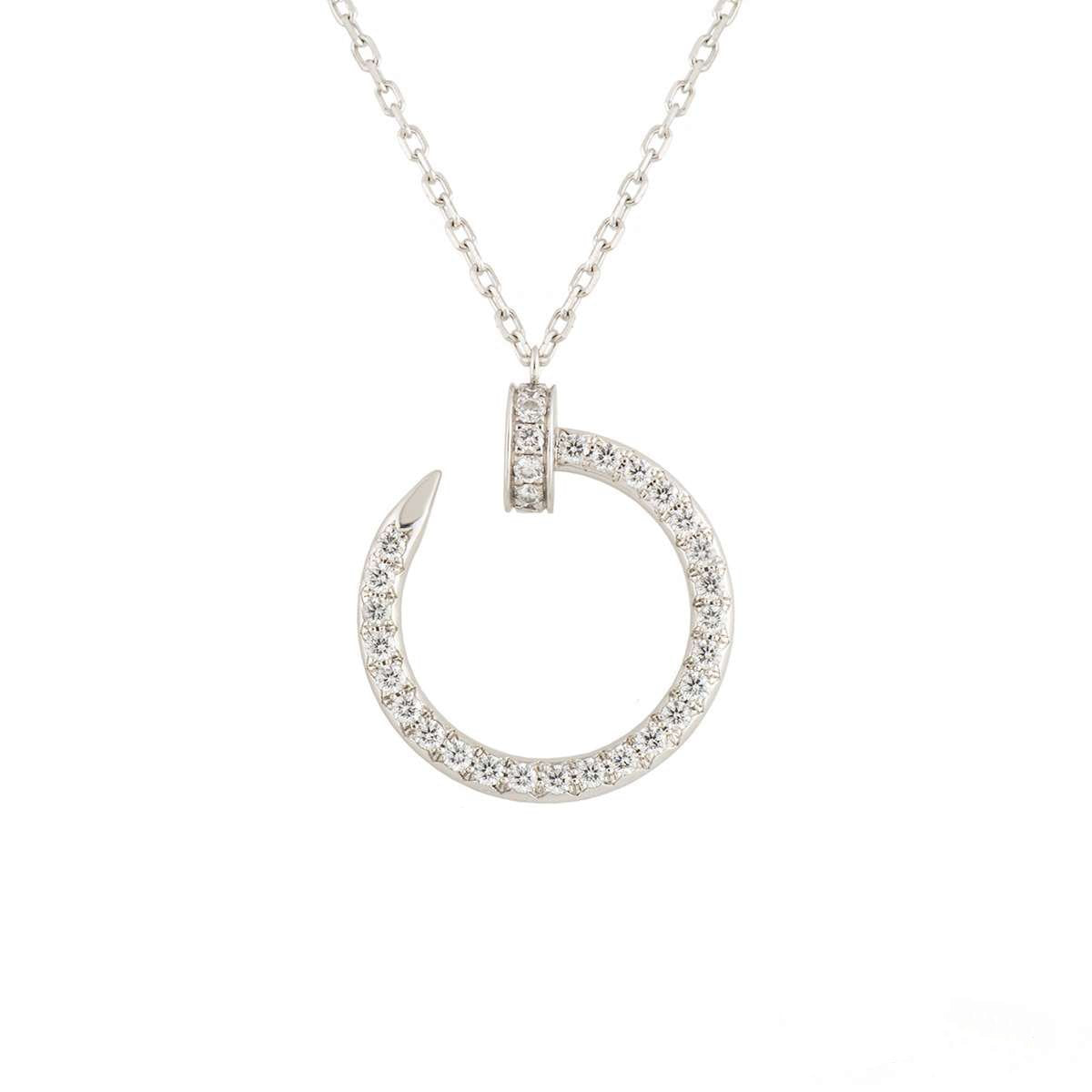¡®Lumi¡¯JUSTE NECKLACE SILVER DIAMONDS