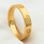 ¡®Lumi¡¯LOVE RING 4MM 1 DIAMOND PINK GOLD