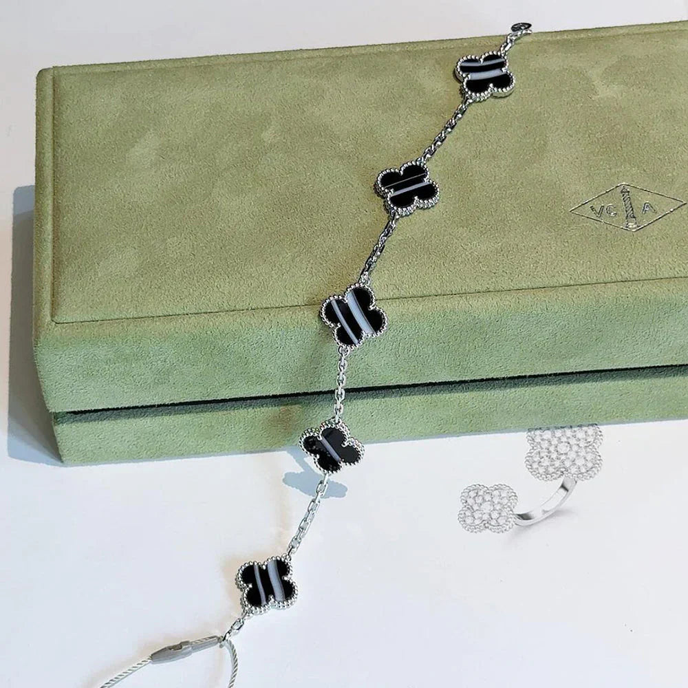 [Lumi]New  CLOVER 5 MOTIF PULSAR STONE BRACELET COLLECTION