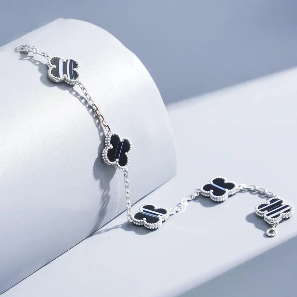 [Lumi]New  CLOVER 5 MOTIF PULSAR STONE BRACELET COLLECTION