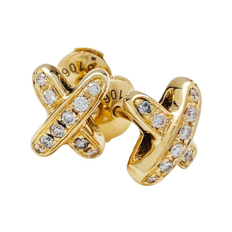 ¡®Lumi¡¯JEUX DE GOLD DIAMOND EARRINGS