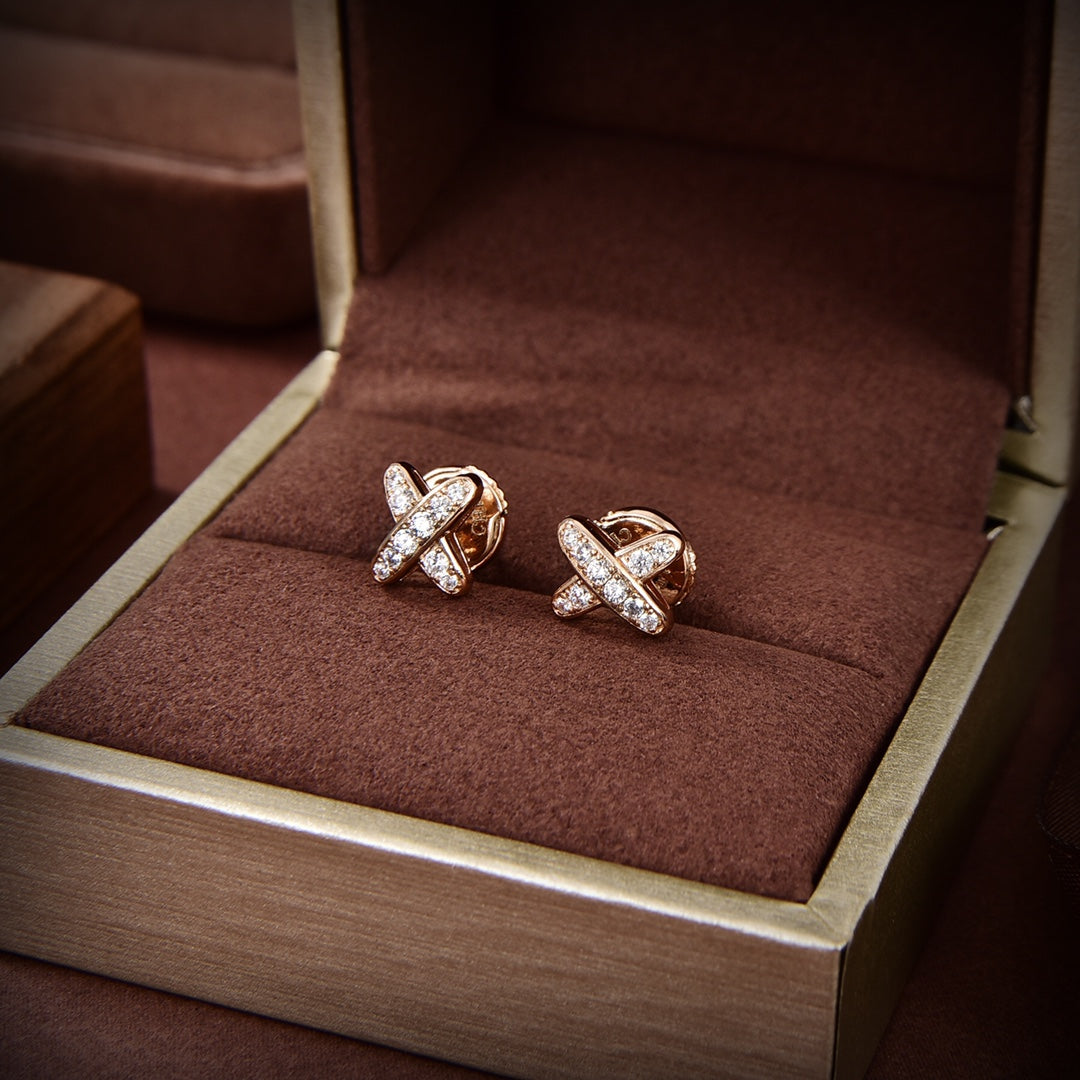 ¡®Lumi¡¯JEUX DE GOLD DIAMOND EARRINGS