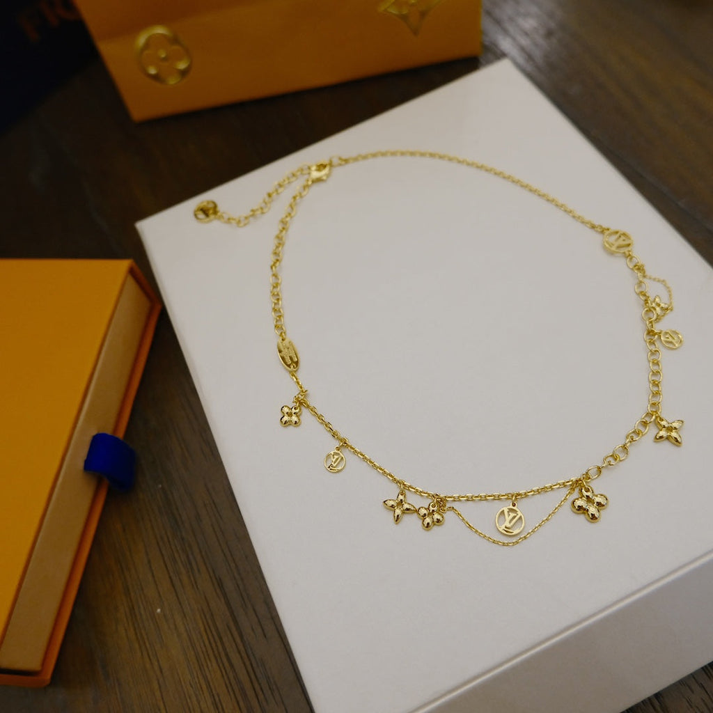 ¡®Lumi¡¯BLOOMING SUPPLE NECKLACE BRASS