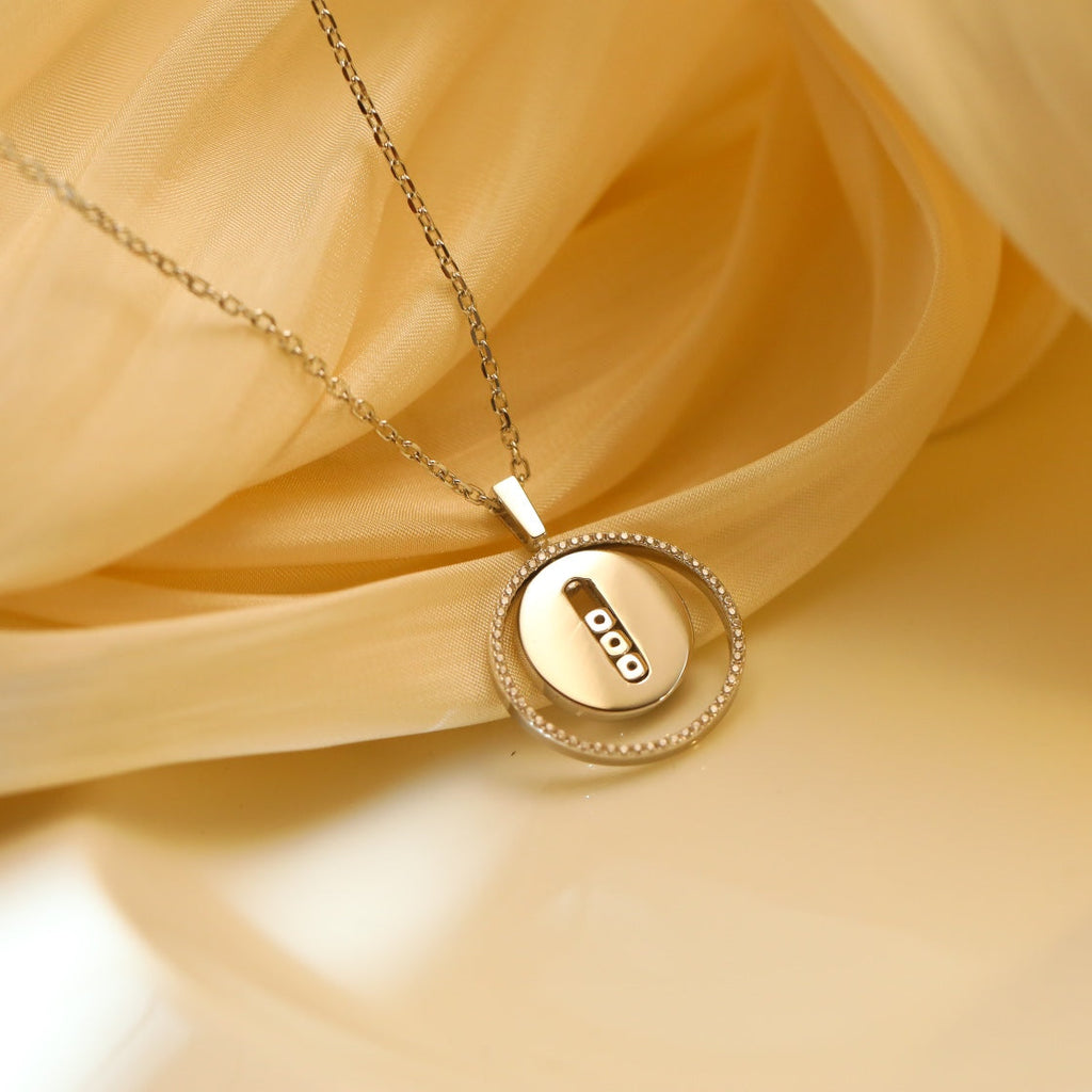 [Imperial] MOVE MM SILVER DIAMOND NECKLACE