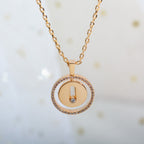 [Imperial] MOVE PM NECKLACE PINK GOLD DIAMOND
