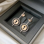 [Imperial] MOVE ARROW PINK GOLD DIAMOND EARRINGS