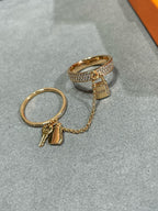 ¡®Lumi¡¯HM KELLY CLOCHETTE DOUBLE RING IN  WITH DIAMONDS