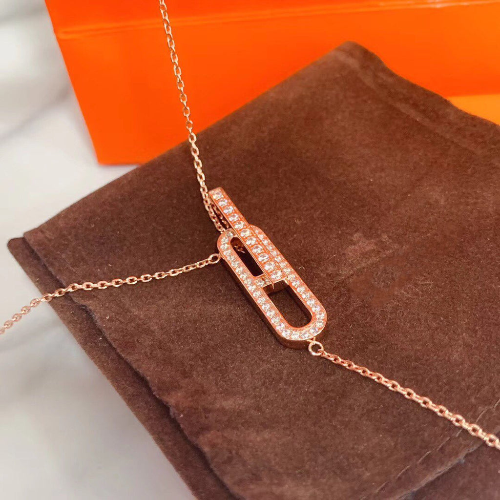 ¡®Lumi¡¯HM HALSKETTE PLATIN ROSÉGOLD DIAMANT