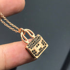 ¡®Lumi¡¯HM KETTE NEU EINGETROFFEN SCHWARZER DIAMANT