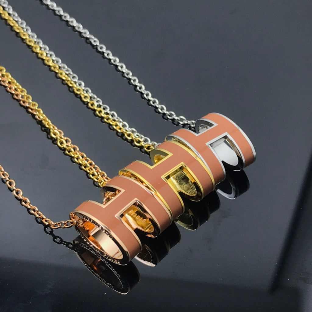 ¡®Lumi¡¯H NECKLACE BROWN