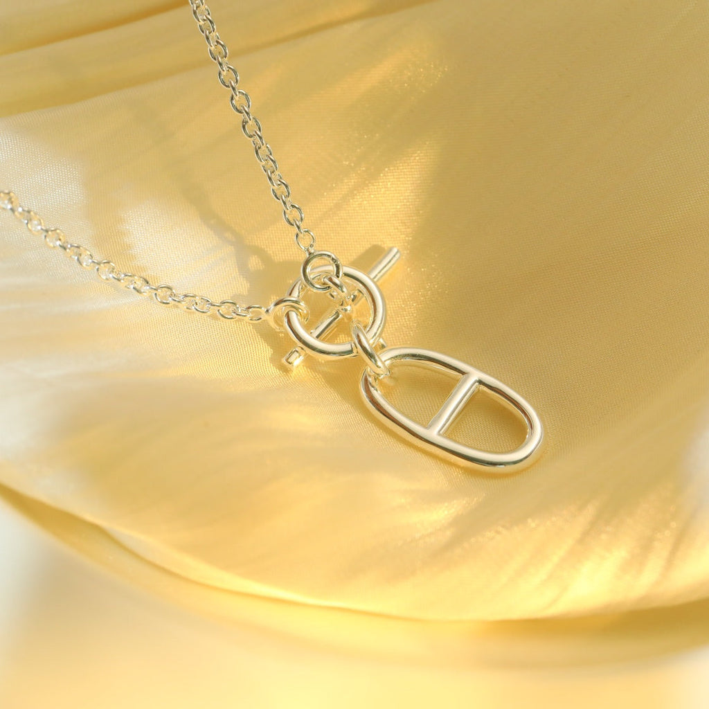 ¡®Lumi¡¯HM CHAINE D'ANCRE ANHÄNGER-HALSKETTE, STERLINGSILBER 