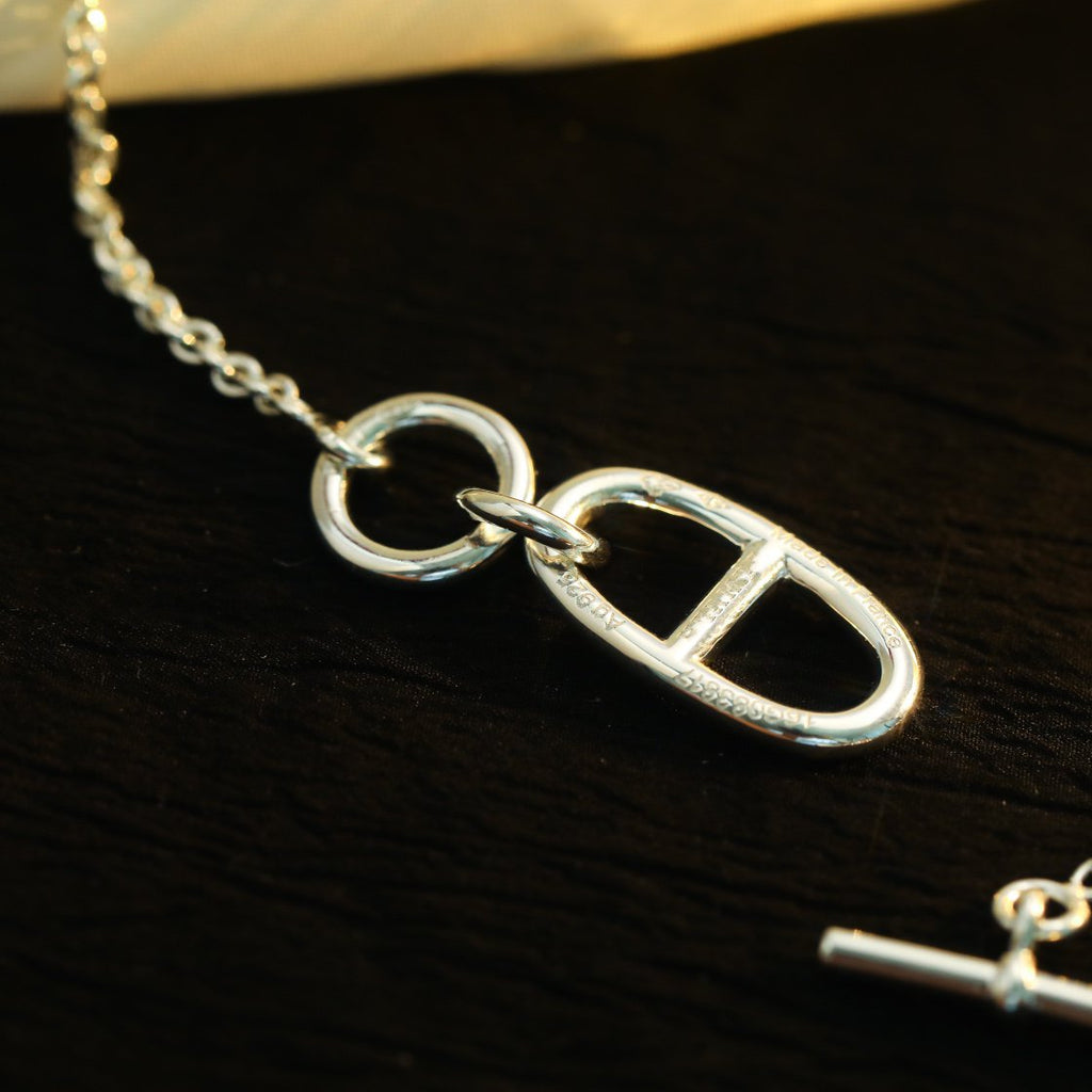 ¡®Lumi¡¯HM CHAINE D'ANCRE ANHÄNGER-HALSKETTE, STERLINGSILBER 