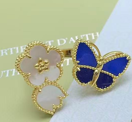 [Lumi Jewelry]2026 NEW MODEL SPRING LUCKY 3 MOTIF GOLD RING