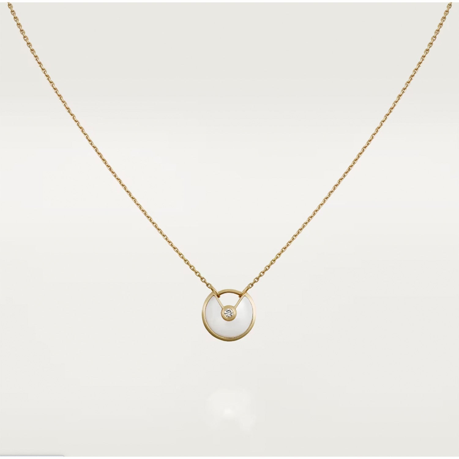¡®Lumi¡¯AMULETTE ROSE GOLD MOP NECKLACE