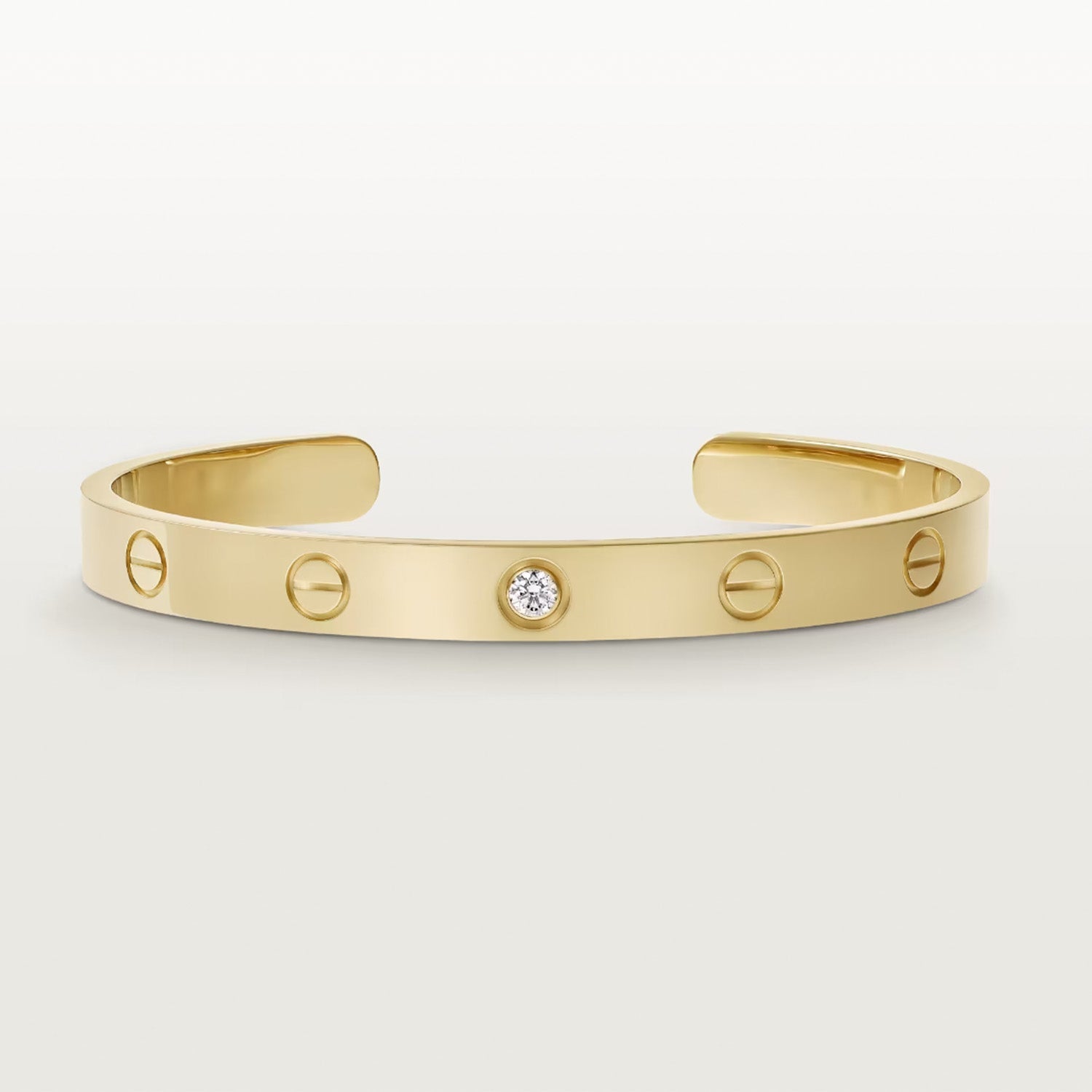 ¡®Lumi¡¯LOVE BRACELET 6.1MM 1 DIAMOND OPEN CUFF