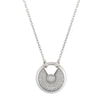 ¡®Lumi¡¯AMULETTE SILVER FULL DIAMOND NECKLACE