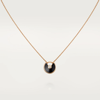 ¡®Lumi¡¯AMULETTE ROSÉGOLD ONYX-HALSKETTE