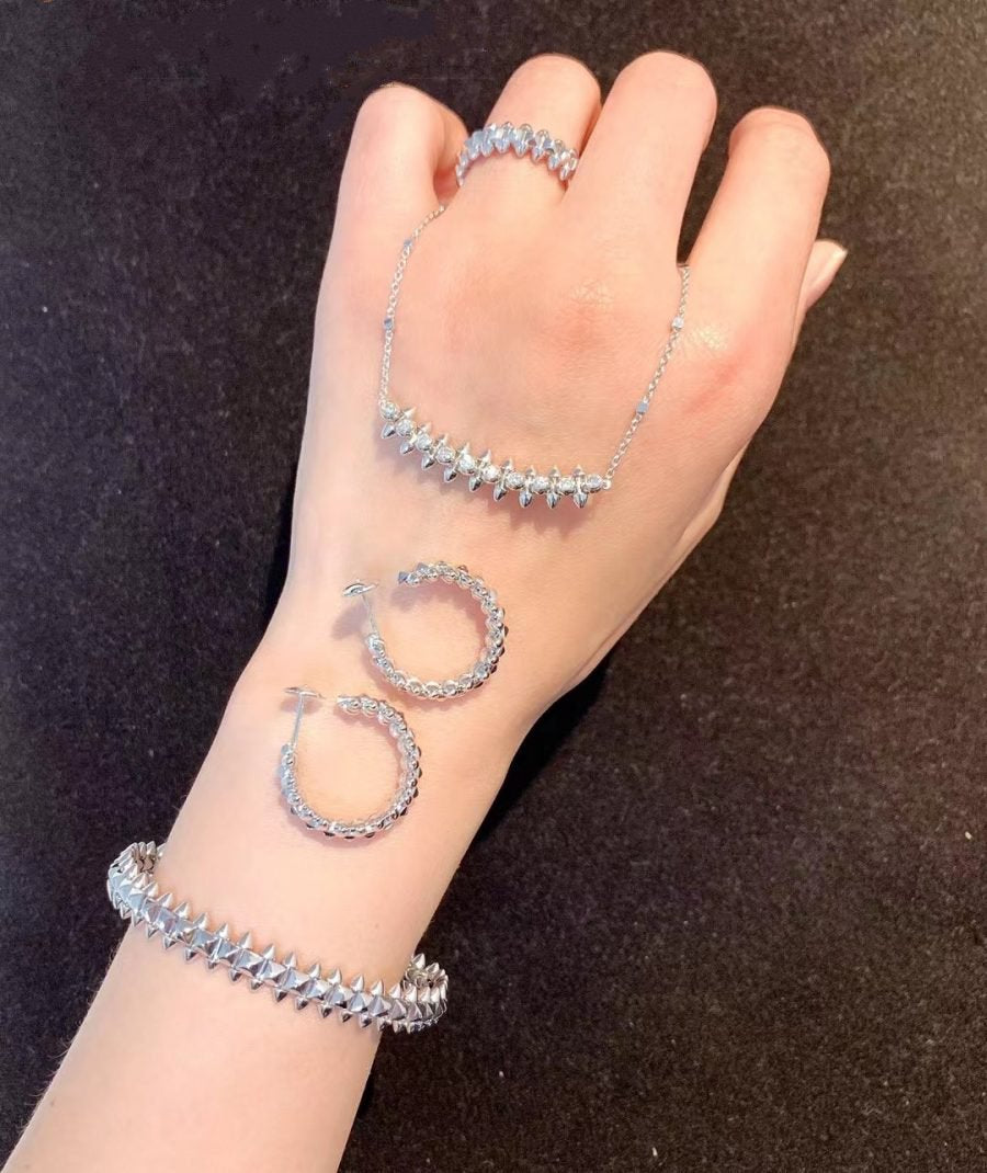 ¡®Lumi¡¯CLASH SILVER BRACELET