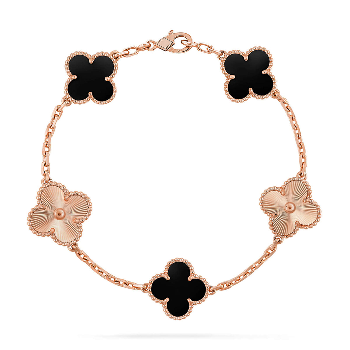 [Lumi]New  CLOVER 5 MOTIF ONYXS BRACELET COLLECTION