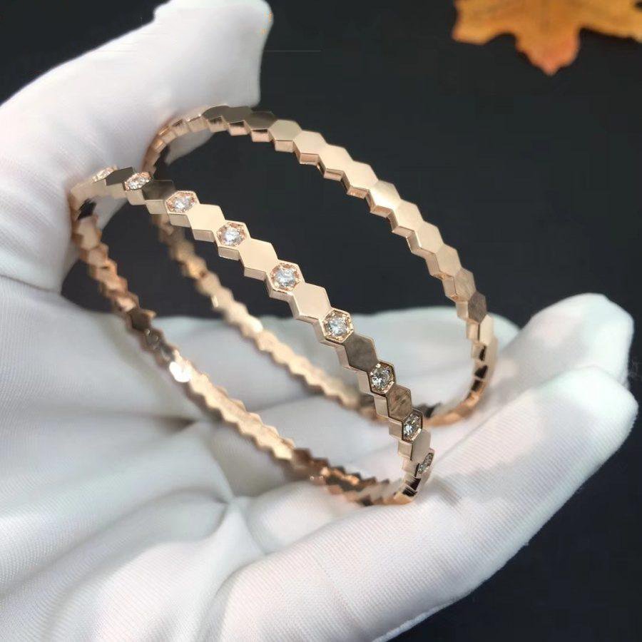 Lumi® BEE LOVE ARMBAND IN ROSA GOLD MIT DIAMANTEN 