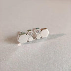 ¡®Lumi¡¯BEE LOVE SILVER DIAMOND EARRINGS