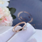 LumiBEE LOVE RING ROSA GOLD 1 DIAMANT