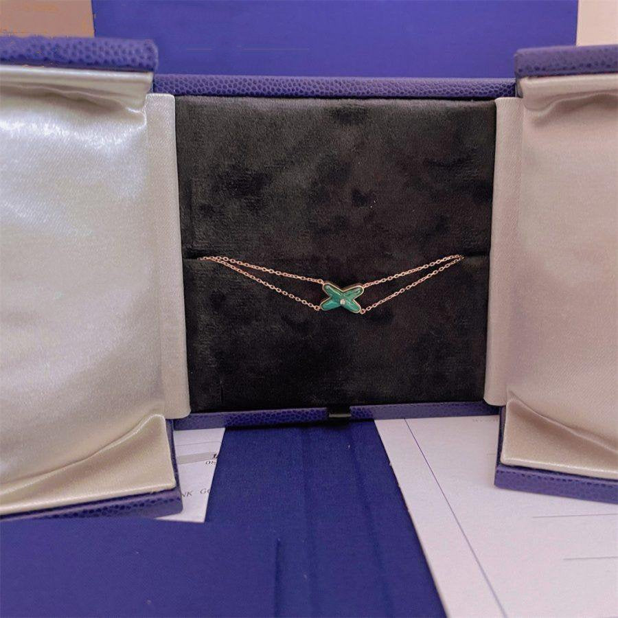 ¡®Lumi¡¯JEUX BRACELET MALACHITE PINK GOLD 1 DIAMOND